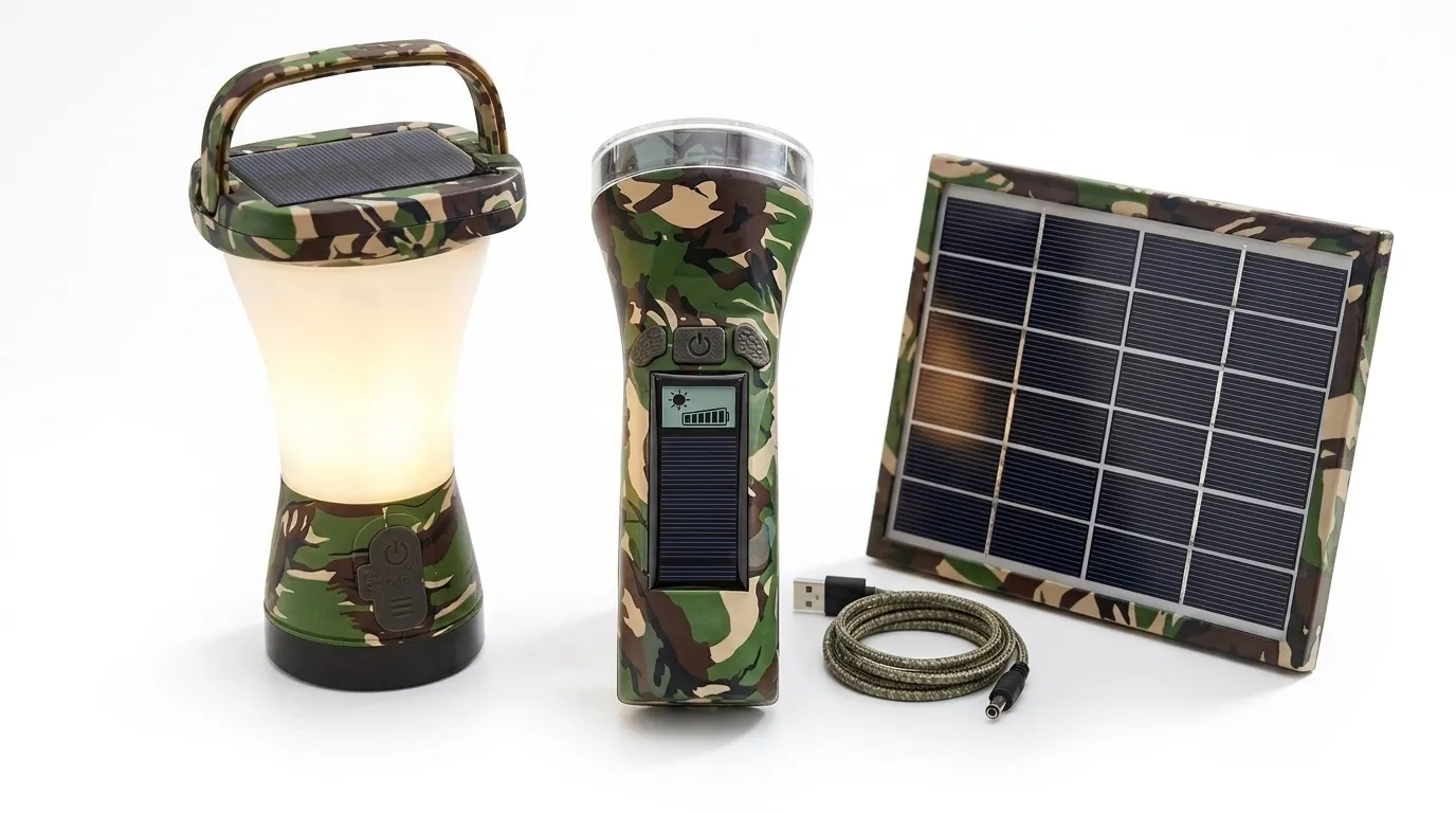 Solar-Powered Tactical Lamp